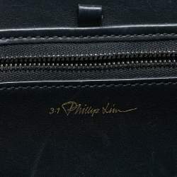 مملوكة مسبقًا 3.1 Phillip Lim Pashli Black/Holographic Patent Leather and Leather Satchel