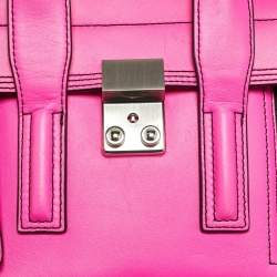 Pre Owned حقيبة 3.1 فيليب ليم باشلي ميني جلد وردي نيون