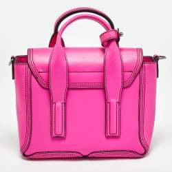 Pre Owned حقيبة 3.1 فيليب ليم باشلي ميني جلد وردي نيون