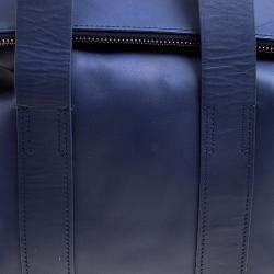 Pre Owned 3.1 Phillip Lim Navy Blue Leather Fold Over Tote