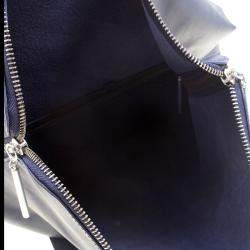 Pre Owned 3.1 Phillip Lim Navy Blue Leather Fold Over Tote