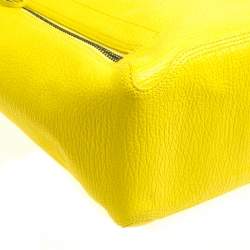 Pre Owned 3.1 Phillip Lim Yellow Shark Embossed Leather Pashli Tote