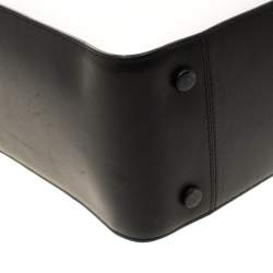 Pre Owned 3.1 Phillip Lim Black/White Leather Small Soleil Bucket Bag  