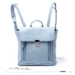 مملوكة مسبقًا 3.1 Phillip Lim Blue Periwinkle Cream Leather Pashli  Backpack