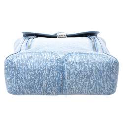 مملوكة مسبقًا 3.1 Phillip Lim Blue Periwinkle Cream Leather Pashli  Backpack