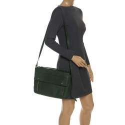 Pre Owned حقيبة 3.1 فيليب ليم باشلي يد علوية جلد أخضر