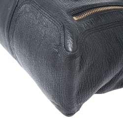 Pre Owned حقيبة 3.1 فيليب ليم يد علوية باشلي كبيرة جلد سوداء