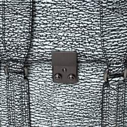 Pre Owned 3.1 Phillip Lim Black/White Shark Embossed Leather Medium Pashli Satchel