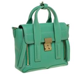 Pre Owned 3.1 Phillip Lim Mint Green Leather Mini Pashli Satchel