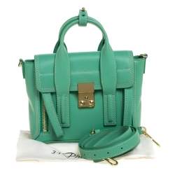 Pre Owned 3.1 Phillip Lim Mint Green Leather Mini Pashli Satchel