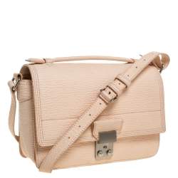 مملوكة مسبقًا حقيبة 3.1 فيليب ليم "باشلي" صغيرة جلد برتقالي زهري