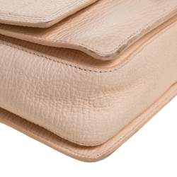 مملوكة مسبقًا حقيبة 3.1 فيليب ليم "باشلي" صغيرة جلد برتقالي زهري