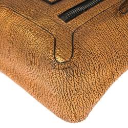 Pre Owned حقيبة ساتشل 3.1 فيليب ليم باشلي متوسطة جلد محبب برونزية ميتالك