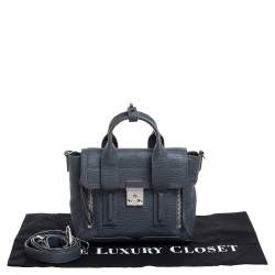Pre Owned 3.1 Phillip Lim Grey Leather Mini Pashli Satchel