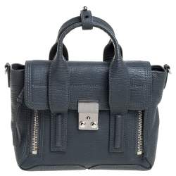 Pre Owned 3.1 Phillip Lim Grey Leather Mini Pashli Satchel
