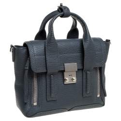 Pre Owned 3.1 Phillip Lim Grey Leather Mini Pashli Satchel