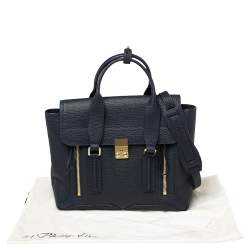 Pre Owned 3.1 Phillip Lim Navy Blue Leather Medium Pashli Satchel