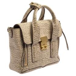Pre Owned 3.1 Phillip Lim Antique White Leather Mini Pashli Satchel