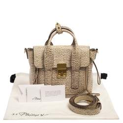 Pre Owned 3.1 Phillip Lim Antique White Leather Mini Pashli Satchel