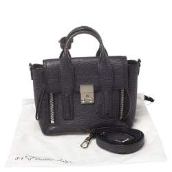 Pre Owned حقيبة 3.1 فيليب ليم باشلي صغيرة جلد بنفسجي عتيق