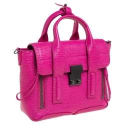 Pre Owned 3.1 Phillip Lim Fuchsia Leather Mini Pashli Satchel