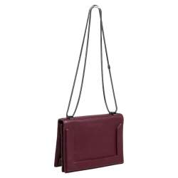 Pre Owned حقيبة كتف 3.1 فيليب ليم سلسلة ميني سولاي جلد بني محمر