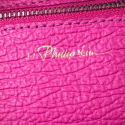 Pre Owned حقيبة ساتشل 3.1 فيليب ليم ميني باشلي جلد فوشيا