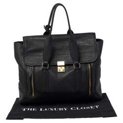 Pre Owned 3.1 Phillip Lim Black Leather Large Pashli Satchel