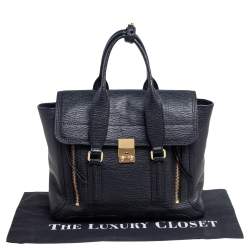 Pre Owned حقيبة ساتشل 3.1 فيليب ليم باشلي متوسطة جلد سوداء