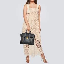 Pre Owned حقيبة ساتشل 3.1 فيليب ليم باشلي متوسطة جلد سوداء