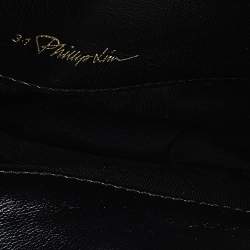 3.1 Phillip Lim Black Leather Alix Minaudiere Clutch