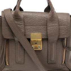 Pre Owned 3.1 Phillip Lim Taupe Leather Mini Pashli Satchel