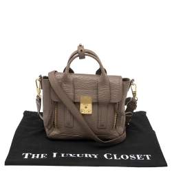 Pre Owned 3.1 Phillip Lim Taupe Leather Mini Pashli Satchel