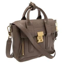 Pre Owned 3.1 Phillip Lim Taupe Leather Mini Pashli Satchel