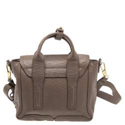 Pre Owned 3.1 Phillip Lim Taupe Leather Mini Pashli Satchel
