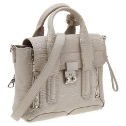 Pre Owned 3.1 Phillip Lim Grey Leather Mini Pashli Satchel