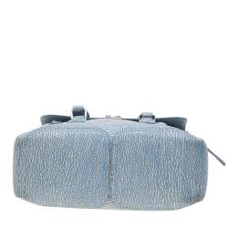 مملوكة مسبقًا حقيبة ساتشل 3.1 فيليب باشلي متوسطة جلد أزرق ليم 