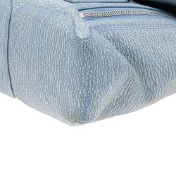 مملوكة مسبقًا حقيبة ساتشل 3.1 فيليب باشلي متوسطة جلد أزرق ليم 