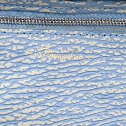 مملوكة مسبقًا حقيبة ساتشل 3.1 فيليب باشلي متوسطة جلد أزرق ليم 