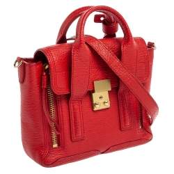Pre Owned 3.1 Phillip Lim Red Leather Mini Pashli Satchel