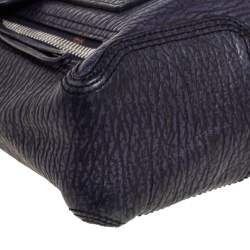 Pre Owned حقيبة ساتشل 3.1 فيليب ليم  باشلي جلد  بنفسجي/أسود صغيرة