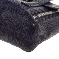 Pre Owned حقيبة ساتشل 3.1 فيليب ليم  باشلي جلد  بنفسجي/أسود صغيرة