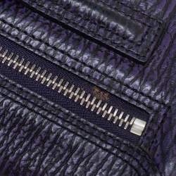 Pre Owned حقيبة ساتشل 3.1 فيليب ليم  باشلي جلد  بنفسجي/أسود صغيرة