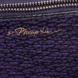Pre Owned حقيبة ساتشل 3.1 فيليب ليم  باشلي جلد  بنفسجي/أسود صغيرة