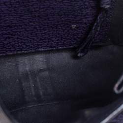 Pre Owned حقيبة ساتشل 3.1 فيليب ليم  باشلي جلد  بنفسجي/أسود صغيرة