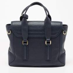 Pre Owned حقيبة ساتشل 3.1 فيليب ليم باشلي جلد أزرق متوسطة