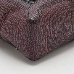Pre Owned 3.1 Phillip Lim Burgundy Black Textured Leather Pashli Backpack