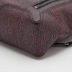 Pre Owned 3.1 Phillip Lim Burgundy Black Textured Leather Pashli Backpack