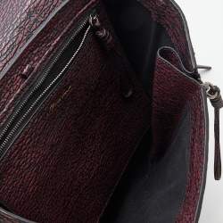 Pre Owned 3.1 Phillip Lim Burgundy Black Textured Leather Pashli Backpack