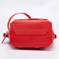 Pre Owned 3.1 Phillip Lim Red Woven Leather Mini Odita Lattice Bucket Bag